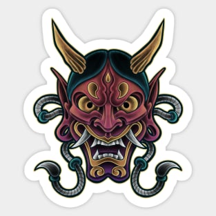 Demon Mask Sticker